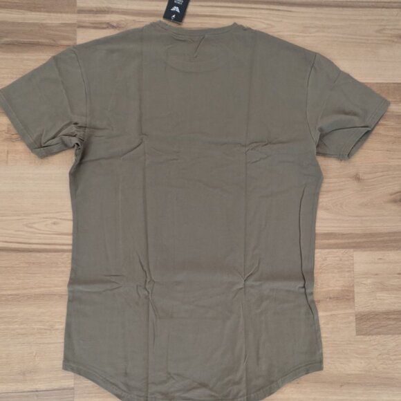 NWT EDGE Originals Military Green Crewneck Tee Shirt XL Cotton Stretch - Picture 2 of 8